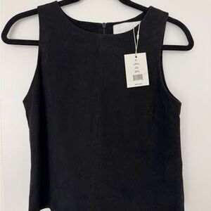 Walter Baker Black Suede Ester Top